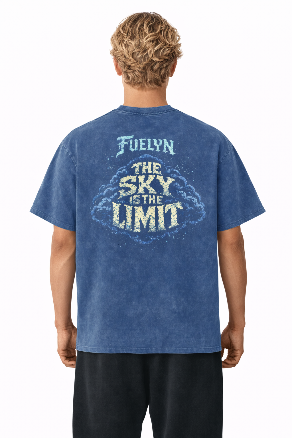 Snow Washed Oversized Cotton T-Shirt