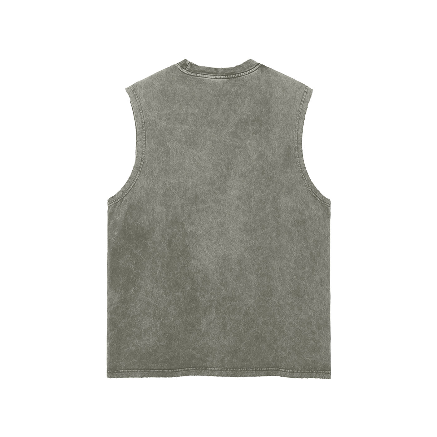 FUELYN Snow Washed Frayed Hem Tank Top