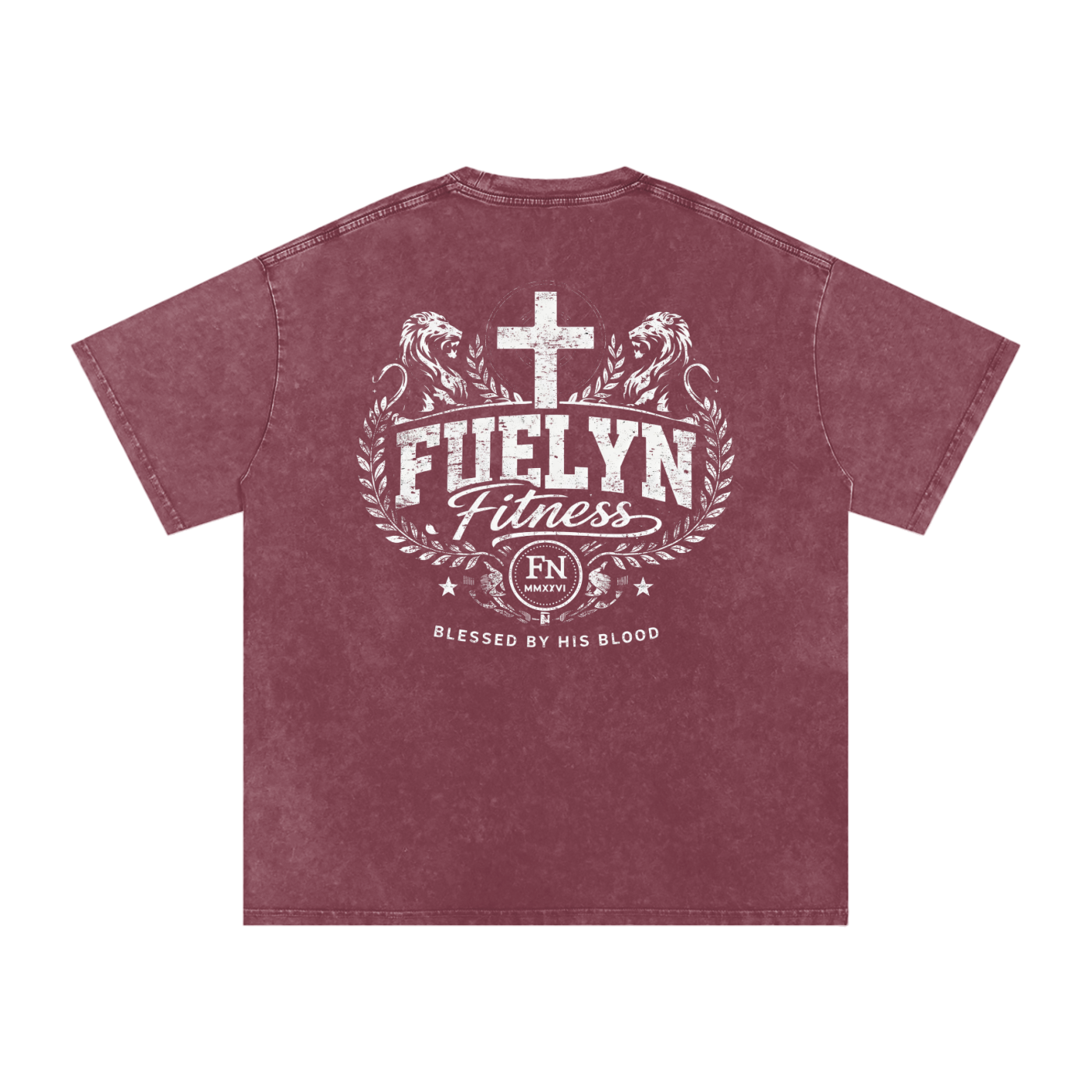 Blessed Strength Washed Oversized Cotton T-Shirt
