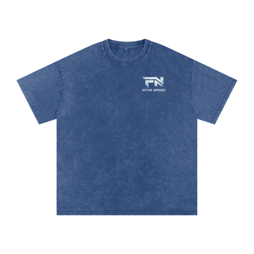 Snow Washed Oversized Cotton T-Shirt
