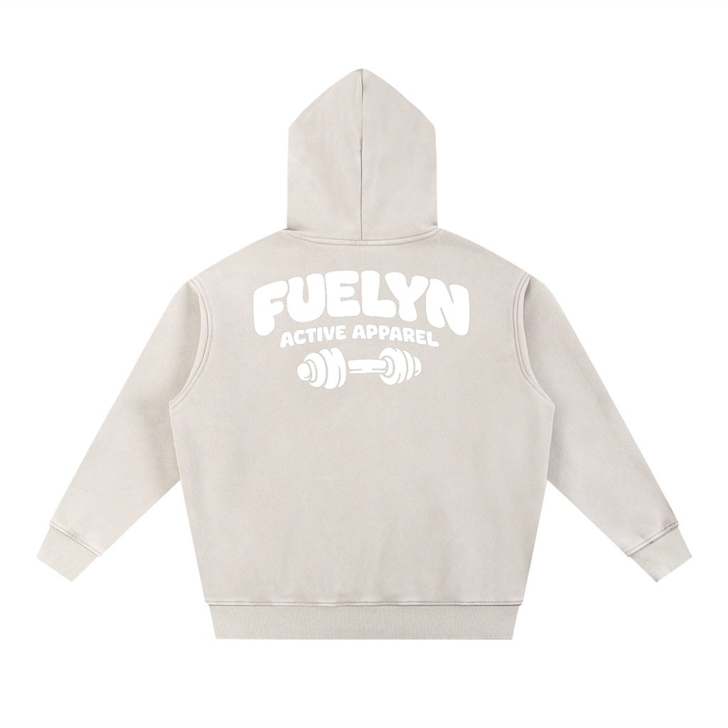 FUELYN Bubble Builder Washed Fleece Oversize Hoodie