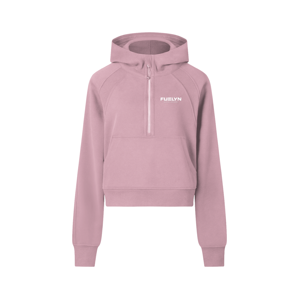 FUELYN Cropped Half-Zip Hoodie