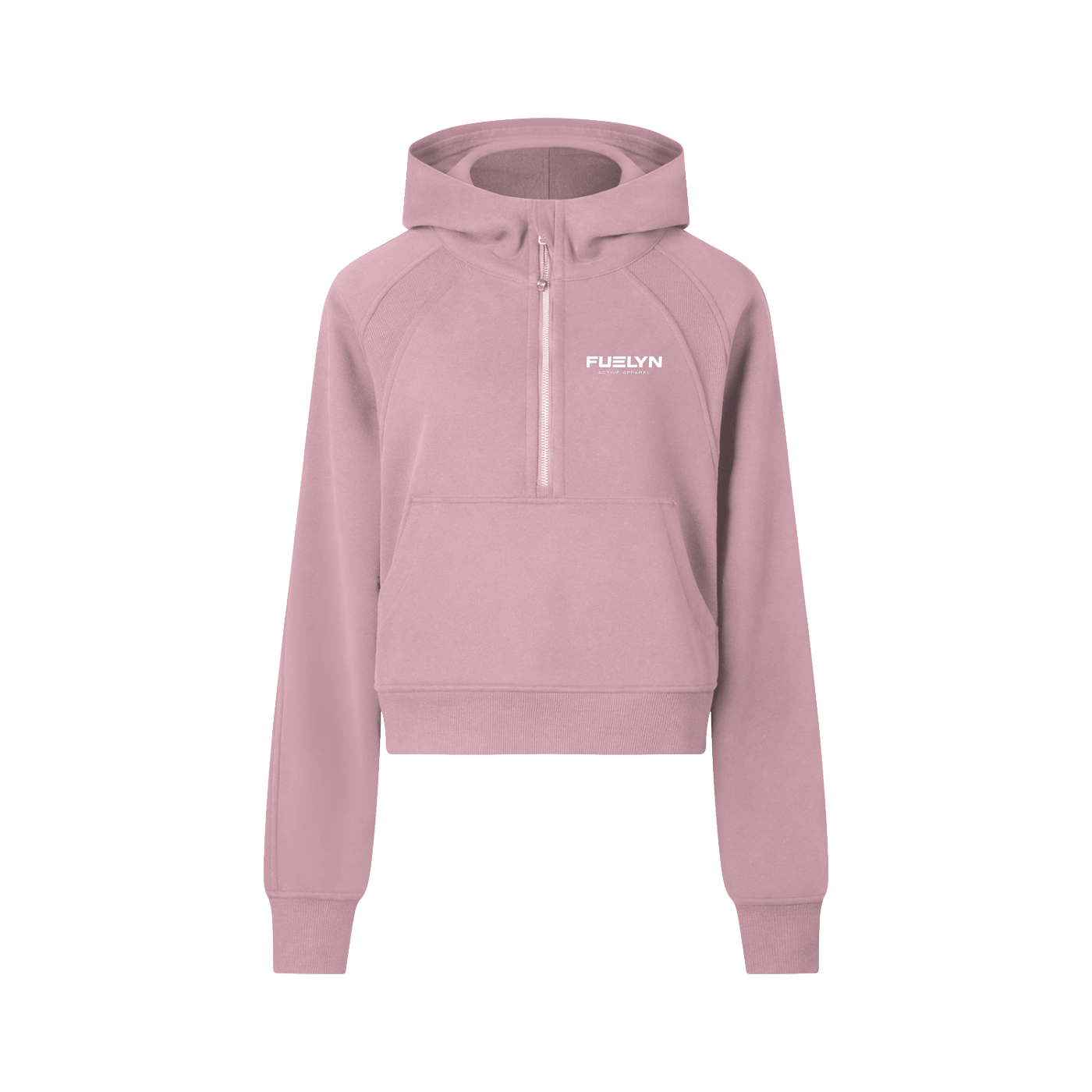 FUELYN Cropped Half-Zip Hoodie