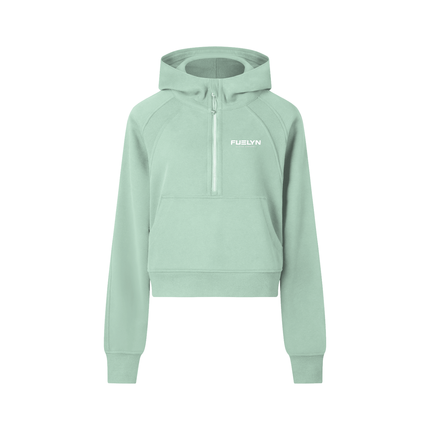 FUELYN Cropped Half-Zip Hoodie