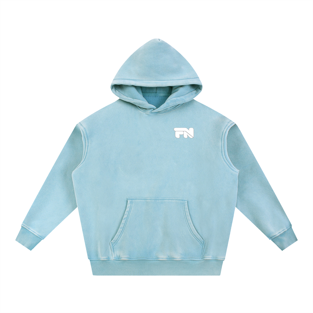 FUELYN Bubble Builder Washed Fleece Oversize Hoodie