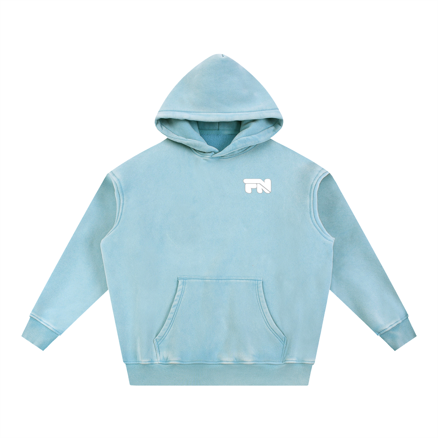 FUELYN Bubble Builder Washed Fleece Oversize Hoodie
