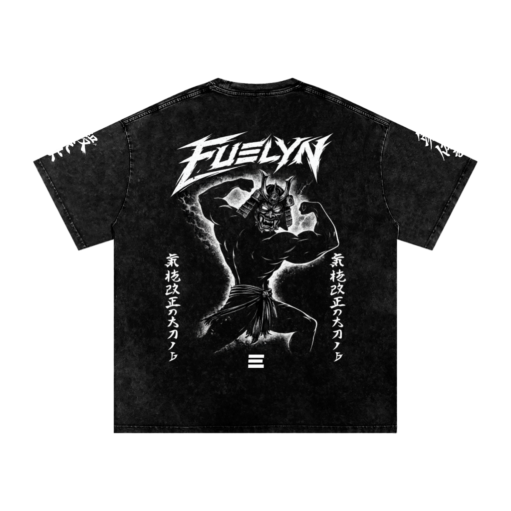 FUELYN BUSHI Snow Washed Oversized T-Shirt