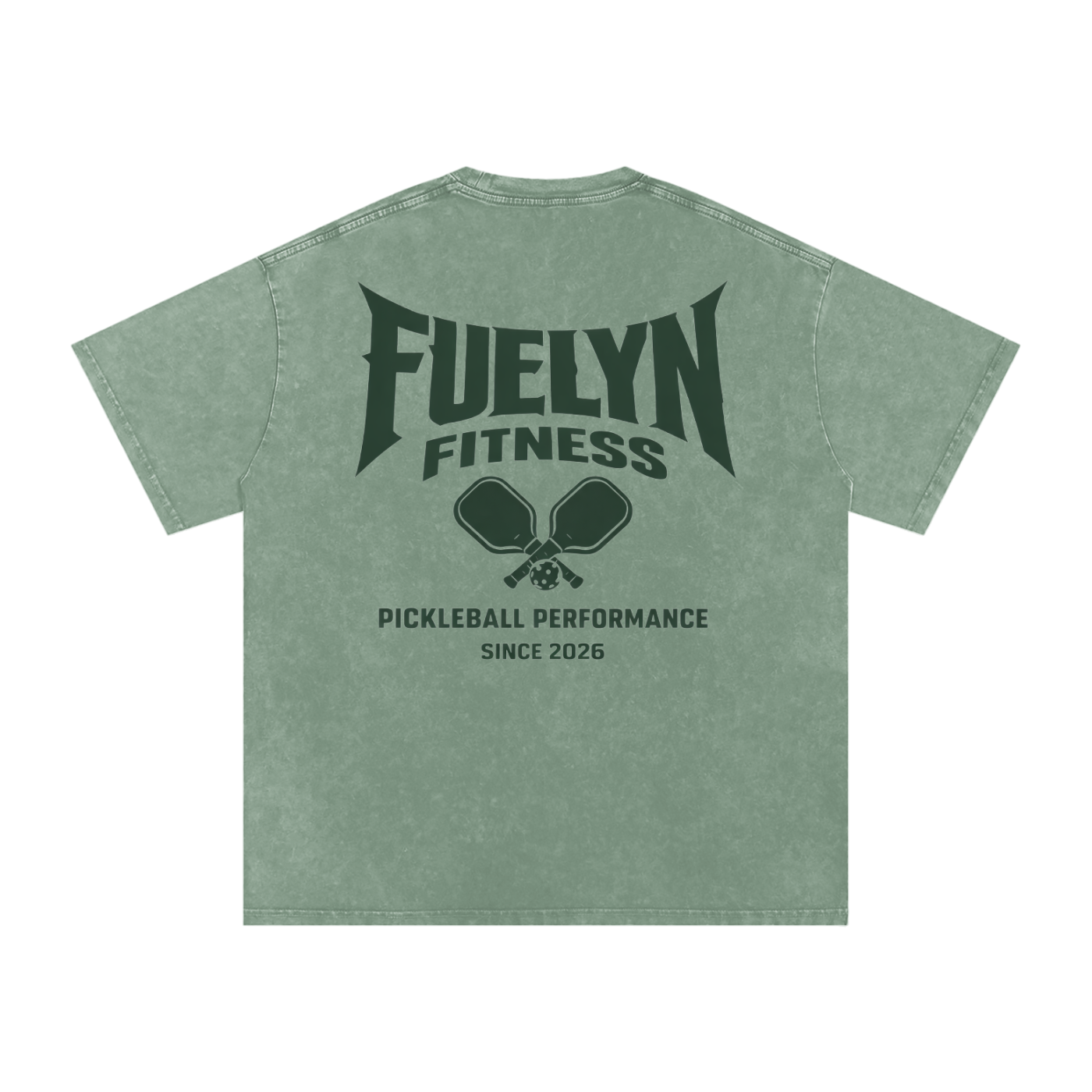 Pickleball Performance Washed Oversized Cotton T-Shirt