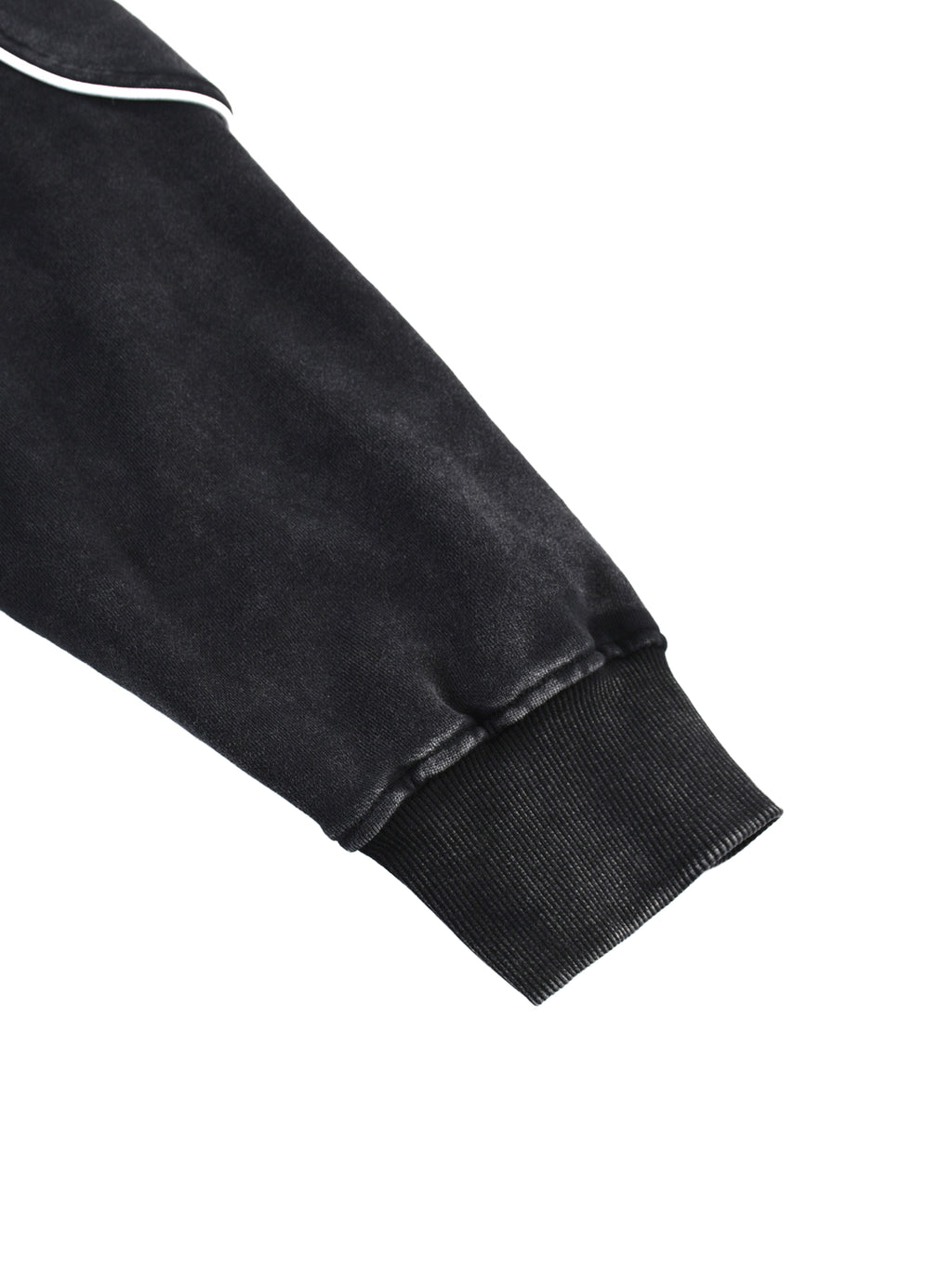 Fuelyn Mineral Wash Piping Raw Hem Sweatshirt