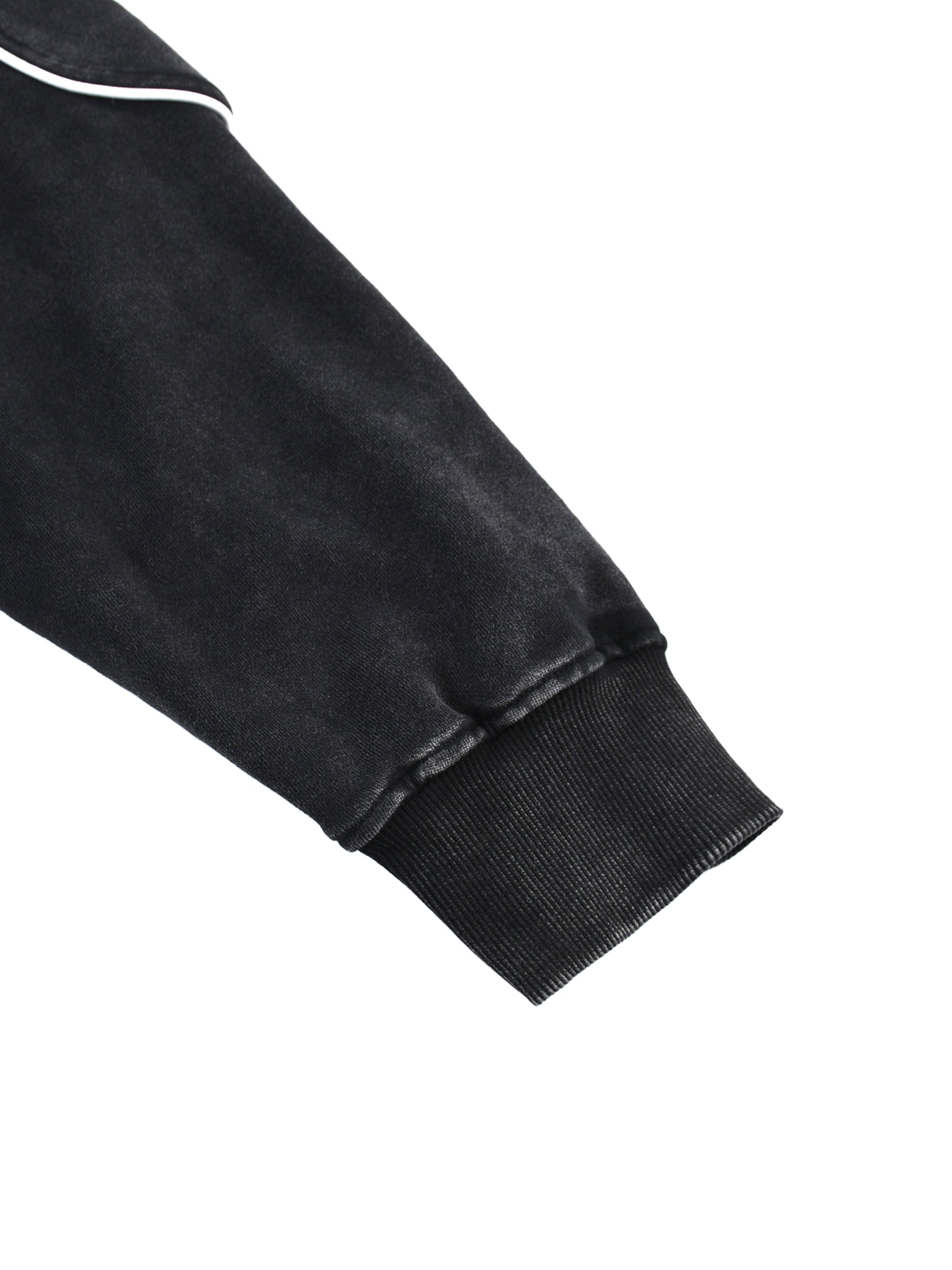 Fuelyn Mineral Wash Piping Raw Hem Sweatshirt